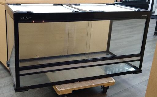 NISSO   WPTゲージ一式セット　爬虫類飼育ガラスゲージ　ペット用品　前面引き戸　レプタイルヒート　温室計　コンパクトトップ30付き　99×48×51