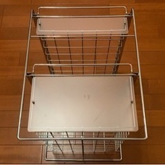 ステンレス　ストッカー　キッチン　クローゼット　押入れ　収納　の画像