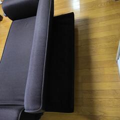 二人がけリクライニングソファの画像