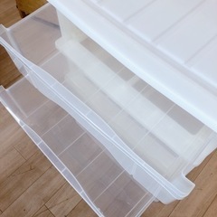 【引取】①② 4段収納ケース 衣装ケース 収納棚の画像