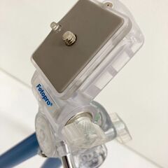 【レガストック川崎本店】Fotopro 三脚 C-3i 4段 小型 自由雲台 アルミ製 ブルー 79618の画像