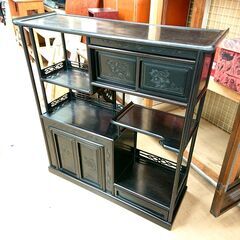 【ジモティ特別価格】レトロ 茶箪笥 アンティーク 和家具 昭和 飾り棚の画像