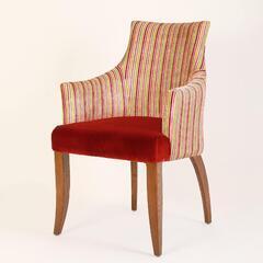 DESIGNERS GUILD Peony Arm Chair デスク チェア Stripeの画像