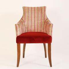 DESIGNERS GUILD Peony Arm Chair デスク チェア Stripeの画像