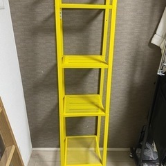 【お取引中】IKEA LERBERG レールベリ シェルフユニット イエロー イケア 棚の画像