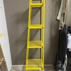 【お取引中】IKEA LERBERG レールベリ シェルフユニット イエロー イケア 棚の画像