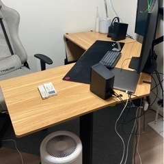 電動昇降デスク　V字　FLEXSPOT