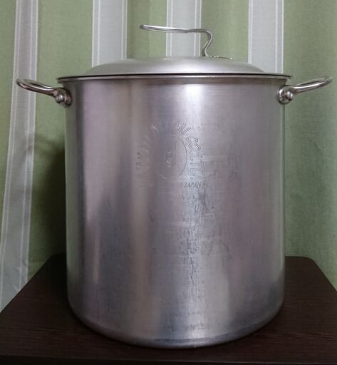 お値下げしました(中古)蓋つき寸胴なべ30cm　NAKAO KING POTS（日本製）