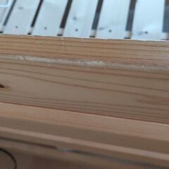 コンセント付きベッド　すのこ　ナチュラル