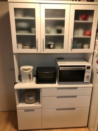【お譲りします】カップボード　食器棚 120cm【7/31まで限定】