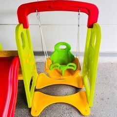 ベビージム 滑り台 ブランコ付き 室内遊具の画像