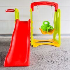 ベビージム 滑り台 ブランコ付き 室内遊具