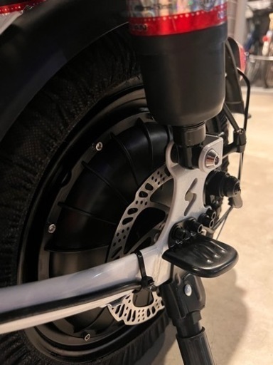 【新品未使用】フル電動自転車　白