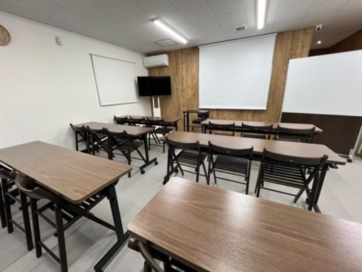 会議用テーブル 4台&椅子　幅1800×奥行450mm GLF-1845