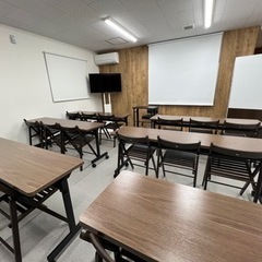 会議用テーブル 4台&椅子　幅1800×奥行450mm GLF-1845 