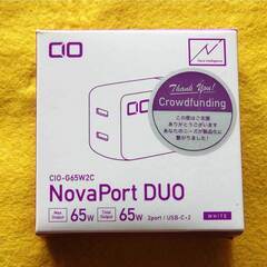 CIO NovaPort DUO 65W PD 充電器 GaN(窒化ガリウム) ②の画像