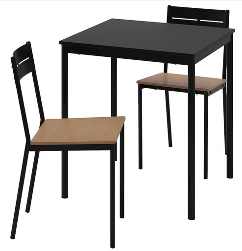 IKEAのダイニングテーブルセット（テーブル＆椅子2脚）