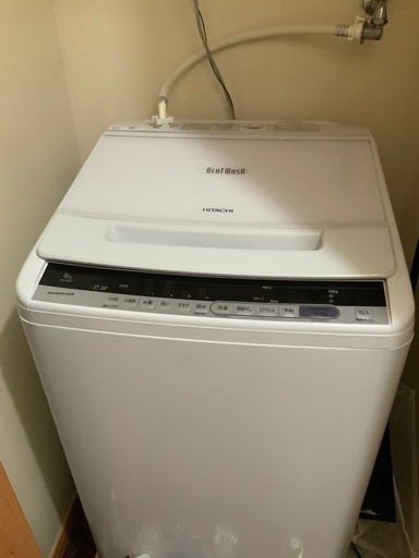 取引中【ほぼ新品】HITACHI ビートウォッシュ/8kg/ 2018年製　使用期間:2022年12月〜スペアの洗濯機として
