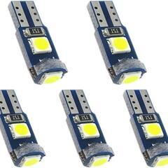 5個セット　LED T5 3030SMD 3連 ホワイト　電球 ...