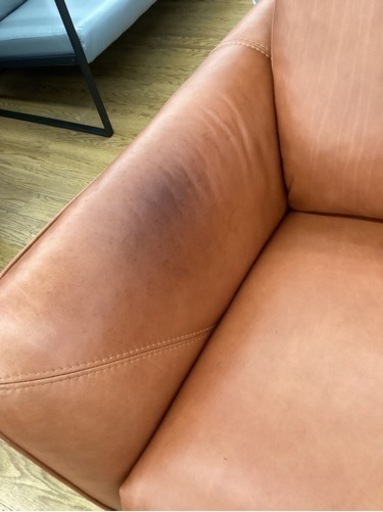 KG-8【新入荷　リサイクル品】ニトリ　両側電動　本革リクライニング2シーターソファ　ブラウン