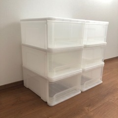 ニトリの小物収納ケース　6個の画像