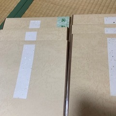 掛け軸関連 掛軸多当 6セット　半紙用　未使用 呉竹精昇堂 書芸呉竹 作品用書道液 墨汁 書道　呉竹 福岡　田川　みやこ町　掛軸　掛け軸　水墨画　水墨　墨絵 呉竹 作品用書道用　掛け軸たとう　掛軸たとう  の画像