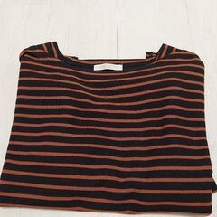 ボーダー長袖Tシャツ