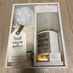 サボン・ド・マルセイユ　 ハンドタオル＆ソープセット
