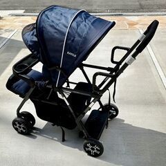 カトージ 二人乗りベビーカー 二人でゴー ネイビー 4か月~ 41911