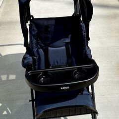 カトージ 二人乗りベビーカー 二人でゴー ネイビー 4か月~ 41911