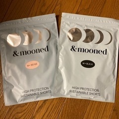 【新品・未開封】＆mooned 吸水ショーツ　２枚　Mサイズ　黒...
