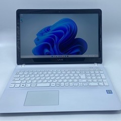 人気モデル早い者勝ち❗VAIO白ノートパソコン❗設定済で初心者にもおすすめ❗の画像