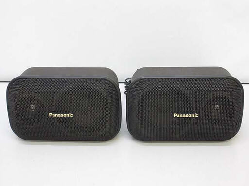 ss5261　パナソニック　2WAYスピーカー　TY-SP6　黒　コンパクト　Panasonic　スピーカーシステム　壁掛け　置き型　据置　車載用　BOXスピーカー　ブラック　音響システム