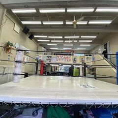 プロレスのリングを走るロープワーククラブの画像