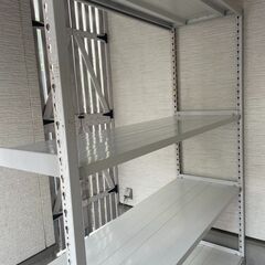 【値下げしました: ガレージや倉庫に】スチールラック 倉庫棚 業務用棚 の画像