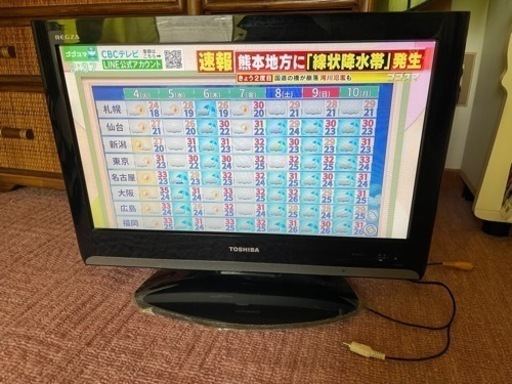 TOSHIBA テレビ１９インチ  2009年製