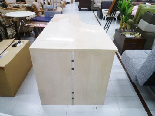 フリーデスク 幅150×奥行75×高さ74.5cm 木製 ナチュラル パソコン