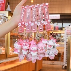 💖サンリオ💖シナモロール💖ラバーストラップ付きバッグチャーム💖の画像