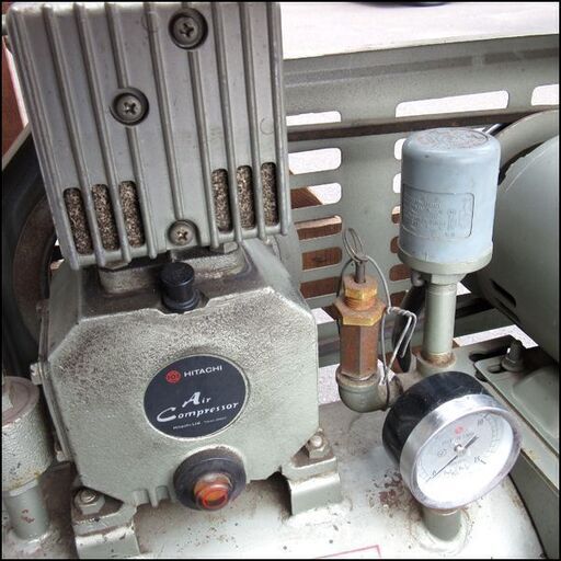 日立/HITACHI エアコンプレッサー ベビコン 100V 通電確認済み 札幌 東