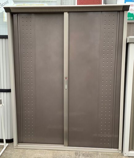 TAKUBO タクボ 物置 収納棚 スライド扉 屋外用 高さ190センチ【ユーズドユーズ名古屋天白店】J2651