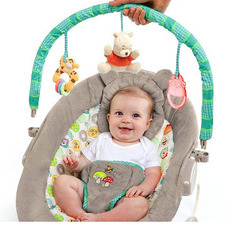 Bright Starts ブライトスターツ ディズニー くまのプーさん ウィニーザプー・ドッツ&ハニーポッツバウンサー 0ヶ月~ (60256) by Kids IIの画像