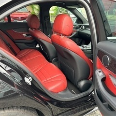 値交渉可 2014年 メルセデスベンツC200 AMGライン 赤革フルレザーシート ヤナセ極上車 走行6万kmの画像