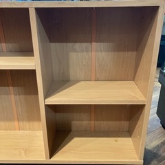 【BY REUSE 霧島国分新町店 出張買取•見積完全無料¥0】キャスター付き収納BOOKラック　ベージュの画像