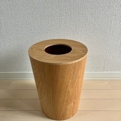 □ 【美品】 muji 無印良品 木製 ゴミ箱 オーク材 □