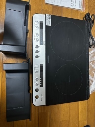アイリスオーヤマ　2口IHコンロ　IHK-W12SP-B