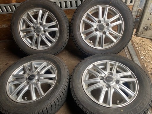 BRIDGESTONEタイヤ　13インチ　ホイール付き×4本セット　4穴　中古美品