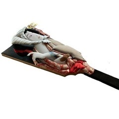 歌舞伎絵の羽子板(女)の画像