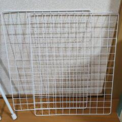 ダイソー　つっぱり棒　引っ掛け網の画像