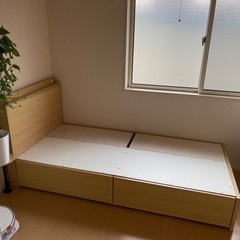 ニトリ シングルベッドの画像