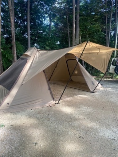 キャンプ用テント　小川キャンパル ogawa ツインクレスタ　二股ポール付き　2ポールテント　TCルーテント